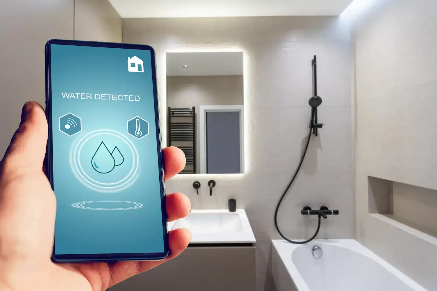 Smart water shut off