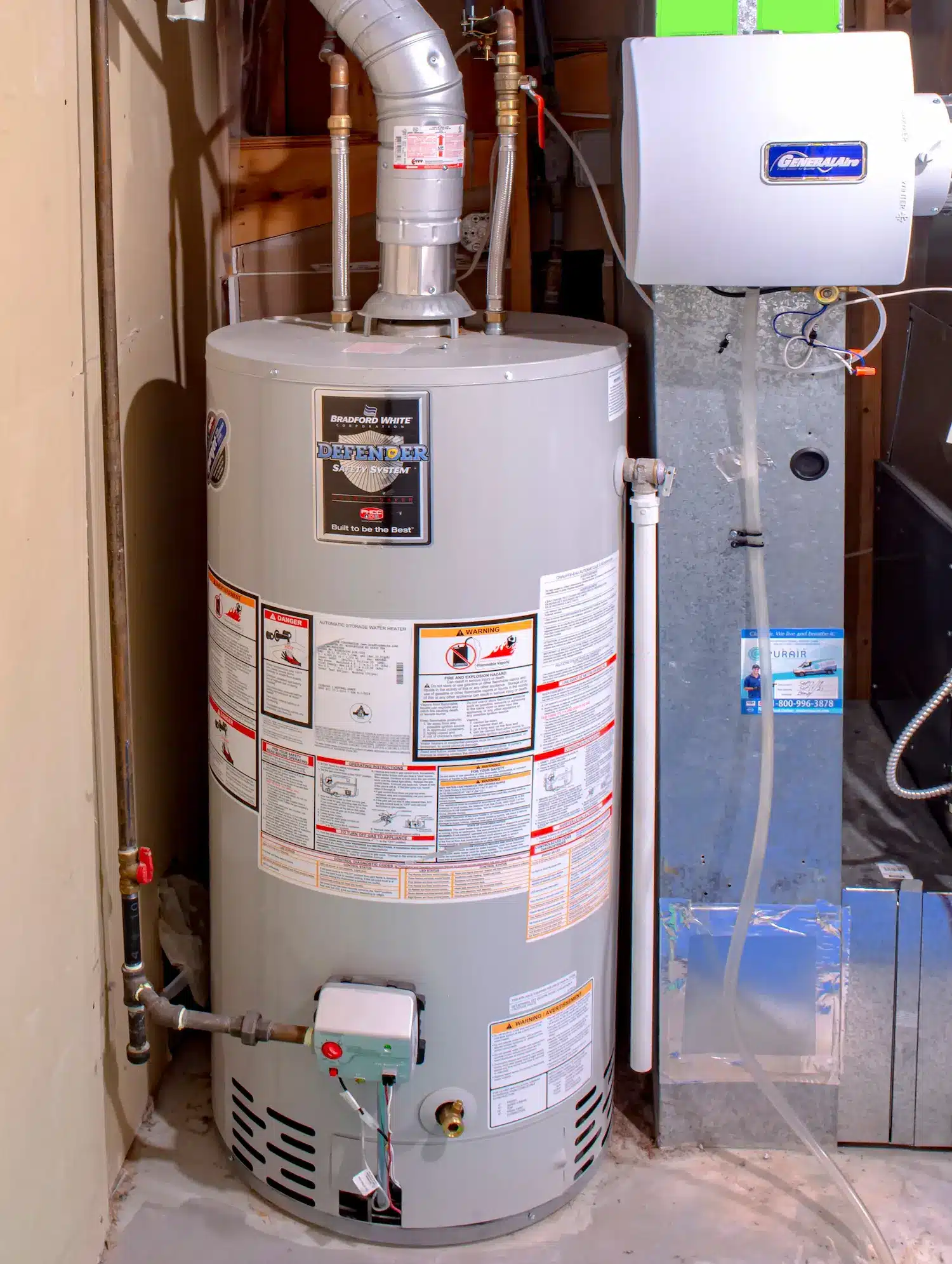 Water heater replacement installation